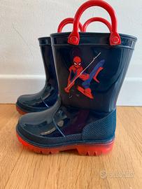Stivaletti da pioggia Spiderman con luci