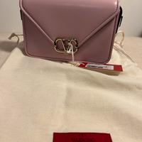 Borsa in pelle Rosa Valentino con tracolla, nuova