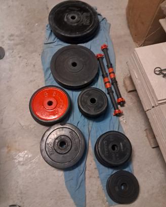 piastre e accessori home gym