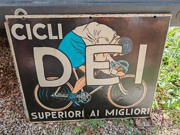 insegna cicli dei bifacciale smaltata