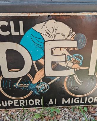 insegna cicli dei bifacciale smaltata