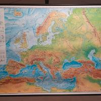 Carta geografica Europa 