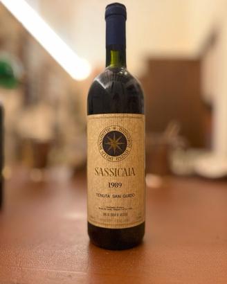 Sassicaia tenuta San Guido 1989 Supertuscan