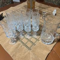 Set di 9 bicchieri da liquore + caraffa