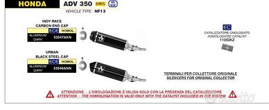Scarico arrow honda adv 350