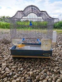 Gabbia per pappagalli bianca