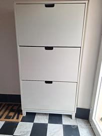 scarpiera IKEA STÄLL 3 scomparti - Bianco

