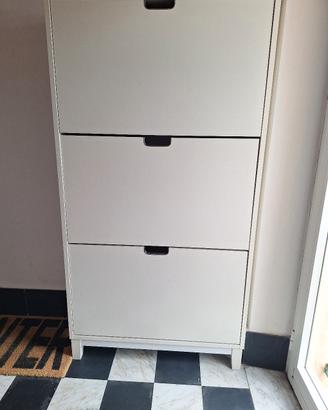 scarpiera IKEA STÄLL 3 scomparti - Bianco

