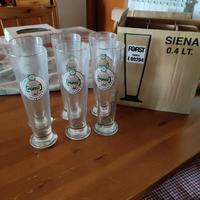 set di 6 bicchieri da birra della Forst. nuovi 