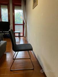 Sedie imbottite in tessuto