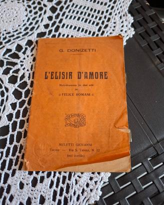 libretto d'opera L'elisir d'amore