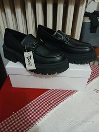 Mocassino Donna mis. 39 Ecopelle nera