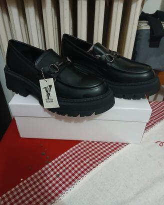 Mocassino Donna mis. 39 Ecopelle nera