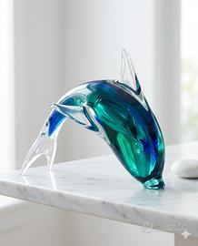 Delfino in vetro sommerso