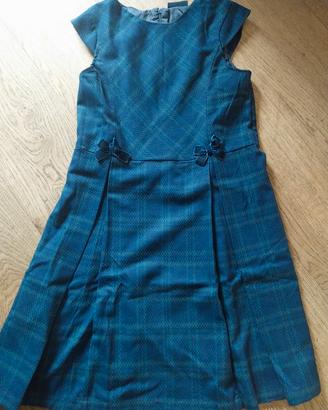 Vestito nuovo elegante blu da bimba-ragazzina
