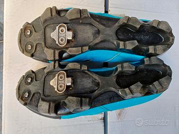 scarpette da bici e pedali con sgancio rapido