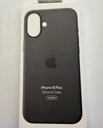 Cover apple iphone 16 plus silicone colore grigio