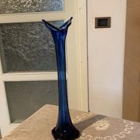 Vecchio vaso in vetro di Murano grande