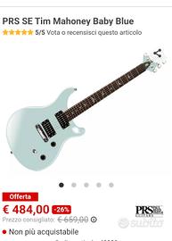chitarra elettrica prs