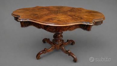 tavolo consolle in radica