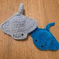 2 mini razze all'uncinetto