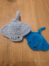 2 mini razze all'uncinetto