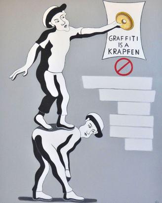 GRAFFITI IS A KRAPFEN ( AFTER BANKSY).