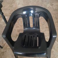 Sedie in plastica (colore nero)