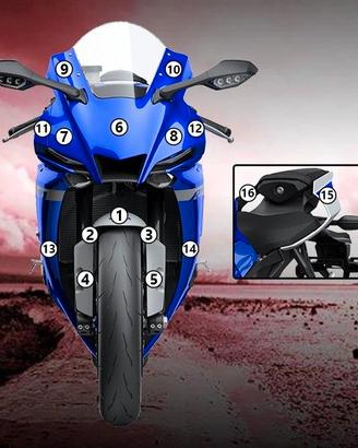 Kit pellicole protettive Yamaha R1 2020-2024