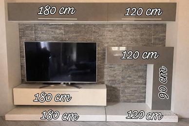 mobile modulare sala TV soggiorno 