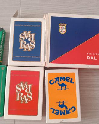 Lotto Carte da Gioco Vintage Dal Negro e Camel