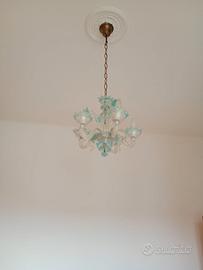 Lampadario in vetro di Murano