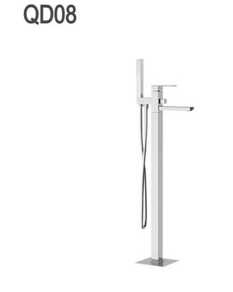 Miscelatore a pavimento per bordo vasca completo