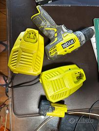 Ryobi avvitatore 2 caricabatterie no batt