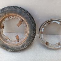 COPPIA CERCHI LAMBRETTA J50 2,75X9 ORIGINALI