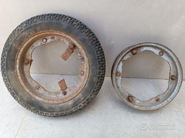 COPPIA CERCHI LAMBRETTA J50 2,75X9 ORIGINALI