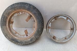 COPPIA CERCHI LAMBRETTA J50 2,75X9 ORIGINALI