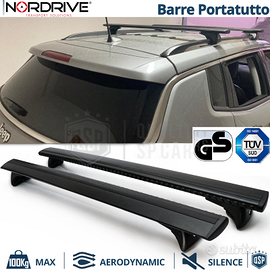 Barre Portatutto per Jeep Compass Alluminio Nero