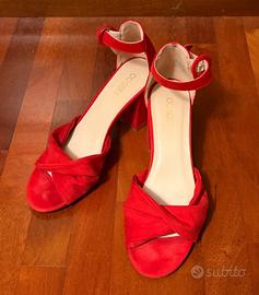Sandali Rossi Tacco a Blocco (Brand Obsel)