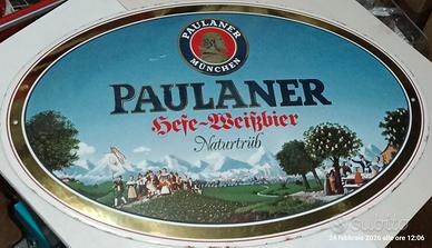 targa metallica birra vintage 