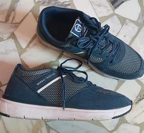 sneakers uomo di tela blu num 43