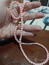 collana vintage di perle di opale