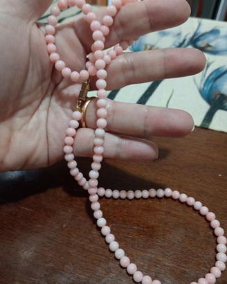 collana vintage di perle di opale