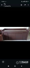 credenza con tavolo estraibile 