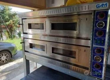 Forno Pizza Professionale GAM SB66G - 6+6 x Ø 34cm