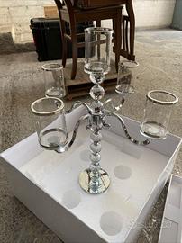 Candeliere Cristallo "Ottaviani" 5 fiamme h cm 55