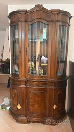 Vetrina credenza classica in legno