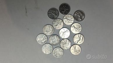 lotto monete da 50 lire piccole vari anni
