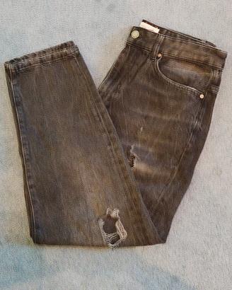 jeans strappati neri 
