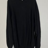 Maglione versace nero xxl cashmere lana
